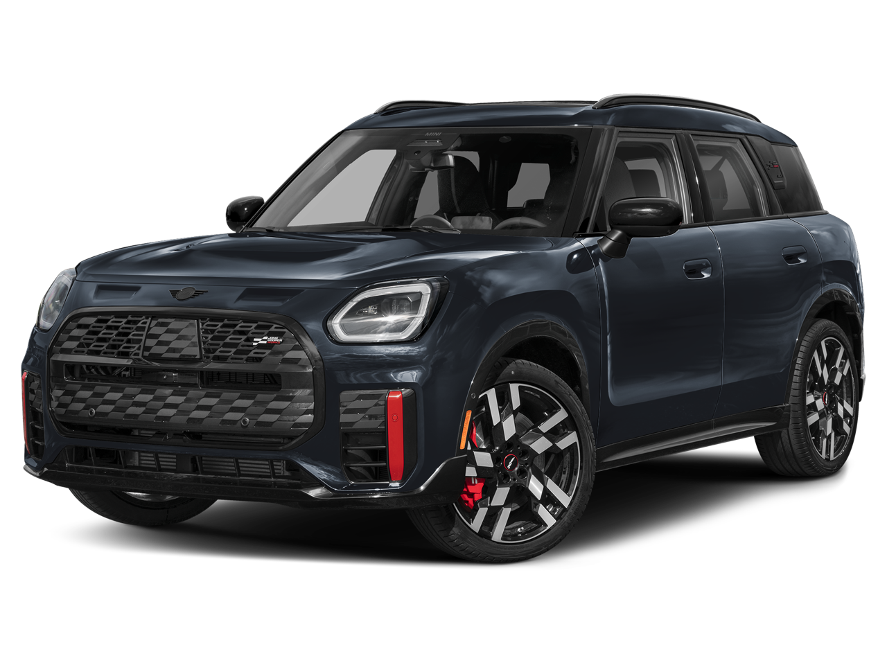 2025 MINI COUNTRYMAN John Cooper Works in Legend Grey Metallic — front three-quarter view