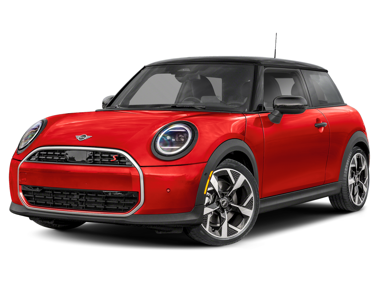2026 MINI 2 DOOR SIGNATURE PLUS in Chili Red II — front three-quarter view