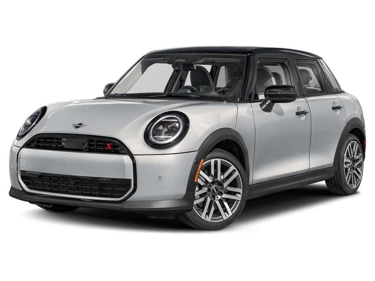 2026 MINI 4 DOOR ICONIC in Melting Silver III Metallic — front three-quarter view