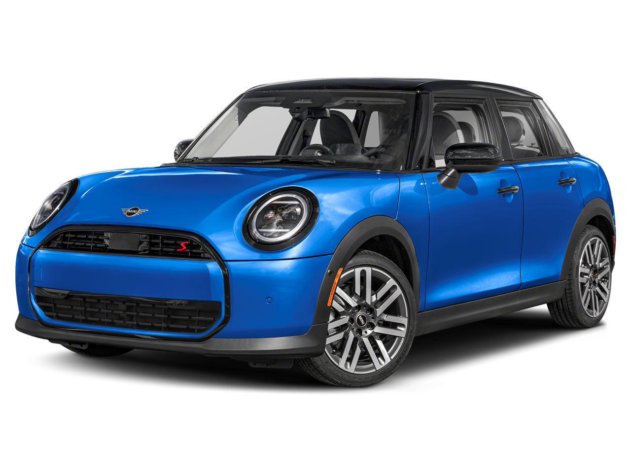 2026 MINI 4 DOOR SIGNATURE PLUS in Indigo Sunset Blue Metallic — front three-quarter view
