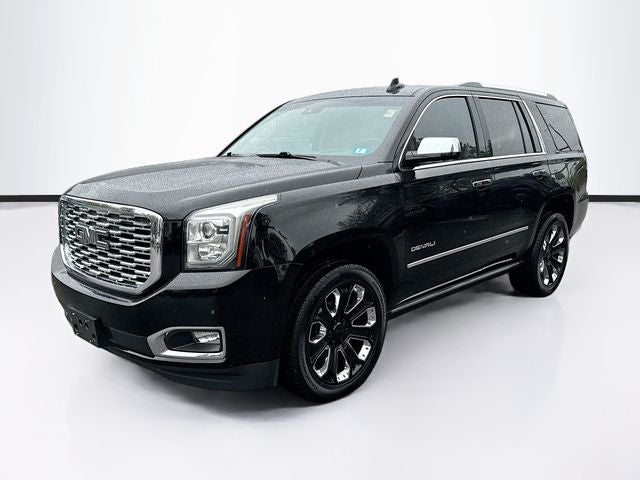 2018 GMC Yukon Denali in Onyx Black — front three-quarter view