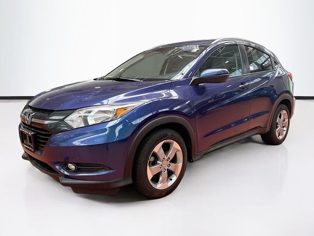 2017 Honda HR-V EX-L w/Navigation in Blue — front three-quarter view