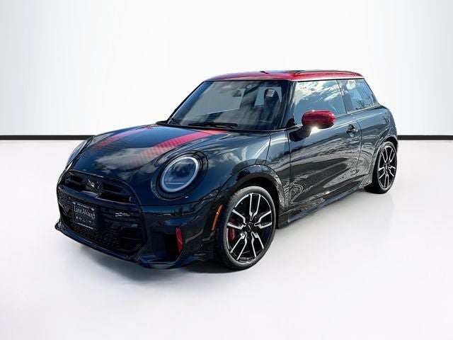 2026 MINI 2 DOOR ICONIC in Legend Grey Metallic — front three-quarter view