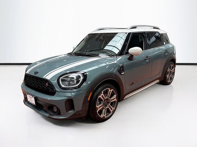 2024 MINI COUNTRYMAN Cooper S in Sage Green Metallic — front three-quarter view
